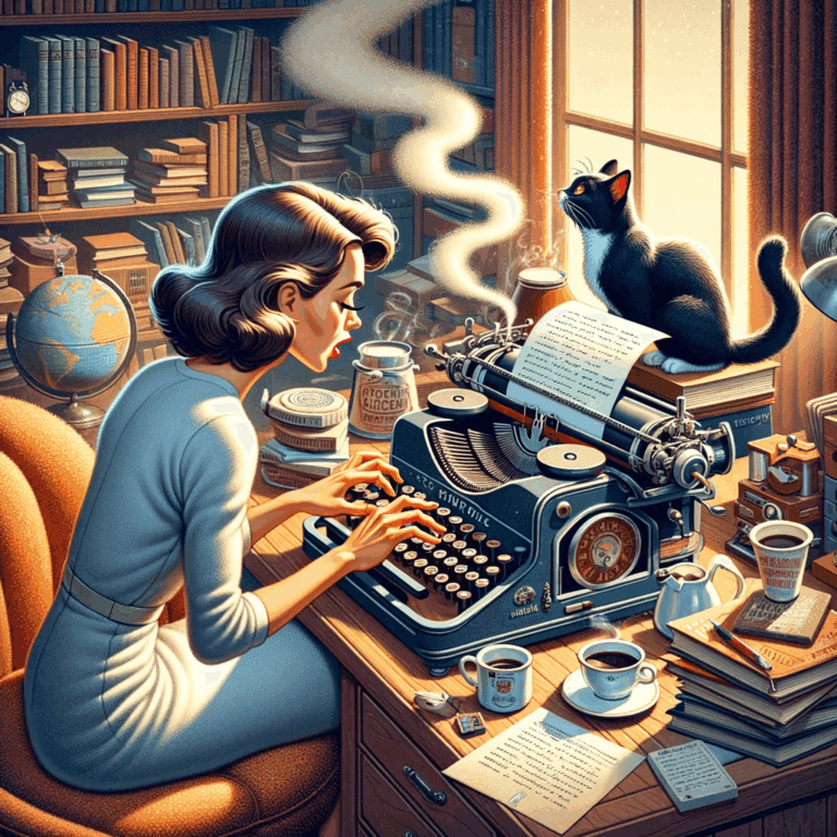 Máquina de escribir-cafetera: porque la única cosa mejor que un punto y coma es una taza de café recién hecho. ☕️✍️📜