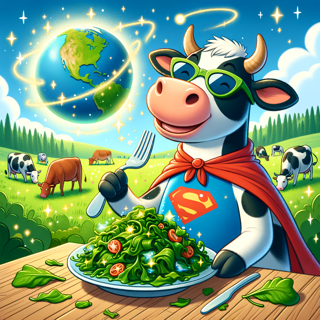 🐄 Vacas con dieta de algas: menos metano, más planeta. Estos rumiantes podrían ser la clave ecológica que nadie vio venir. ¡Salvando el mundo un pasto a la vez!