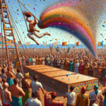 Cuando ser humano bala se convierte en un vuelo sin cañón y el columpio en trampolín al absurdo, la caída es solo un detalle. Porque gritar mejora el aterrizaje, claro. 🎪💥🌀