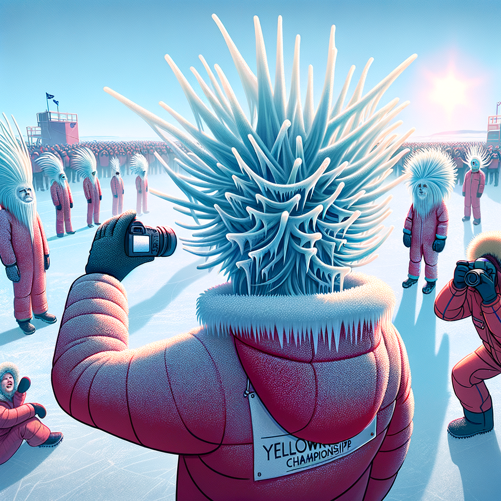 Cuando el frío es el estilista y el pelo se convierte en escultura, en el Polo Norte cada cabeza es una obra maestra congelada. Aquí, el look polar es la verdadera tendencia. ❄️💇‍♂️✨