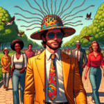 Sombrero masajista: porque a veces la moda no solo se siente bien, sino que también te sacude como una maraca con estilo. 🎩💆‍♂️🎶
