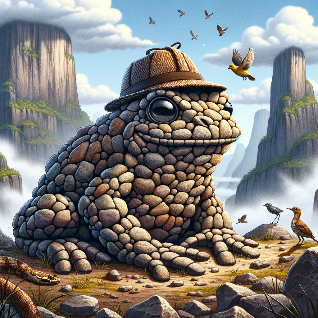 🐸 El sapo de piedra de Tepui: maestro del camuflaje geológico, se convierte en una roca para burlar depredadores. ¡Un Houdini anfibio en las alturas!