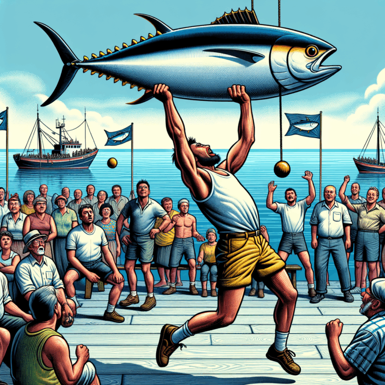 Cuando los atunes toman vuelo y la costa australiana se convierte en pista de lanzamiento, la fuerza y el absurdo se unen para una competición que desafía la lógica y la gravedad. 🐟💨🏆