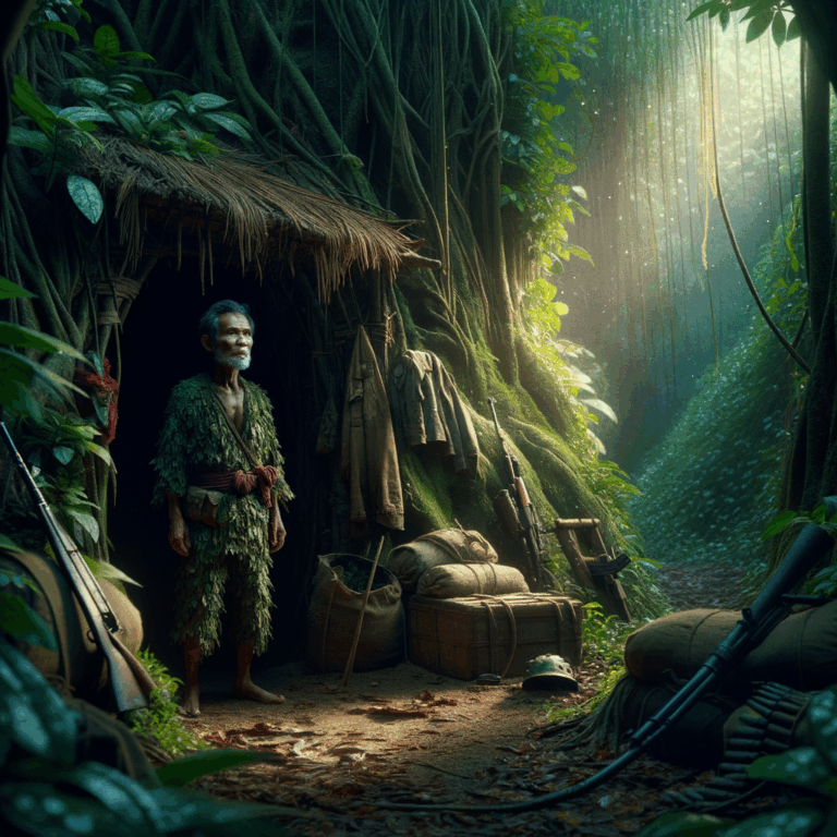 🔑 El soldado que olvidó terminar su propia guerra 🌿🕰️ 1 Soldado japonés escondido en la selva de Guam con uniforme desgastado