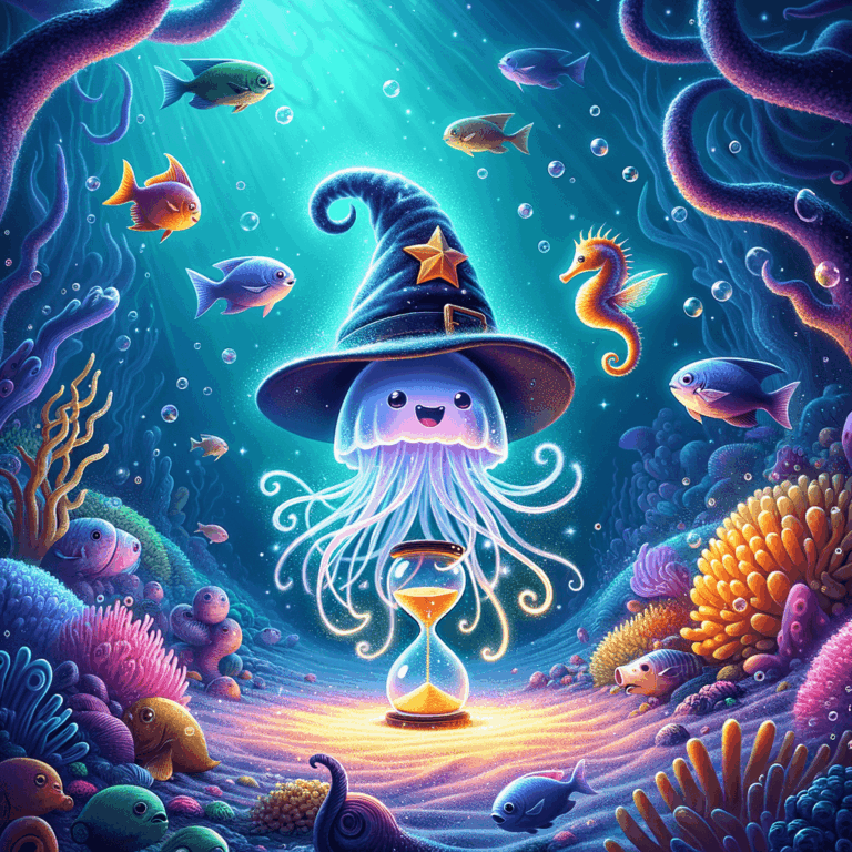 Medusa Turritopsis dohrnii flotando en el océano regenerándose en un ciclo continuo