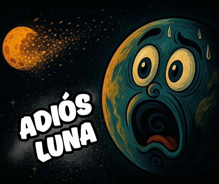 Cielo nocturno sin Luna visible sobre un paisaje oscuro y tranquilo