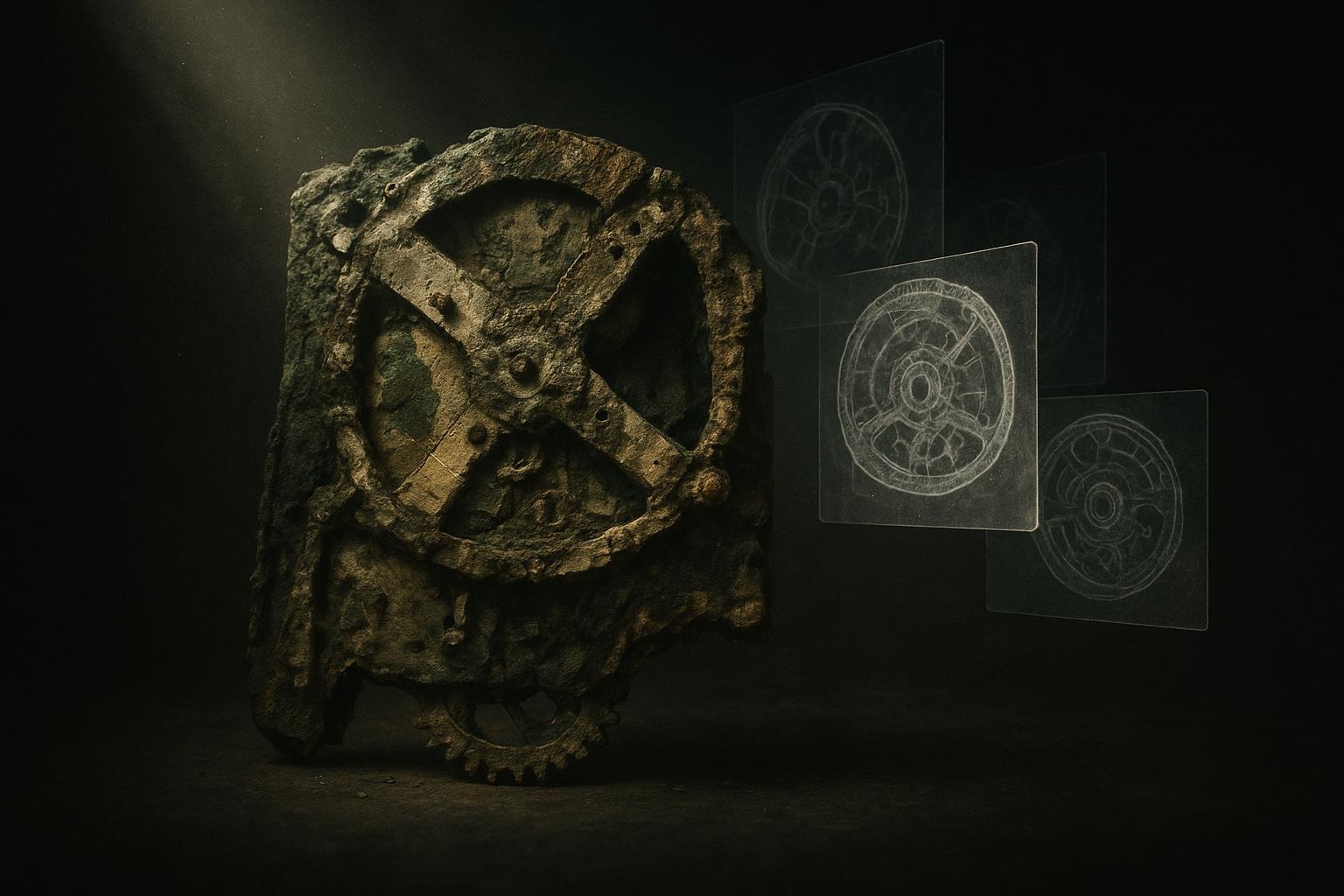 Club Curioso — Probamos lo improbable 20 Núcleo de sedimentos en tubo acrílico bajo luz; calibre, sonda de pH y grabadora en sombras, misterios de la arqueología